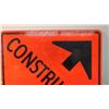 Image 2 : 29 1/2 x 29 1/2 construction road sign aluminium