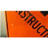 Image 3 : 29 1/2 x 29 1/2 construction road sign aluminium