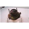 Image 3 : Vintage clear oil lamp w/ chimney 17" tall