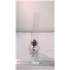 Image 2 : Vintage 2 finger clear oil lamp w/ chimney