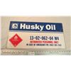 Image 1 : 23 1/2 x 12" Husky oil sign Aluminium