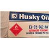 Image 2 : 23 1/2 x 12" Husky oil sign Aluminium