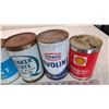 Image 3 : Lot of oil tin (6) Esso, Quaker state, Texaco
