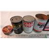 Image 2 : (2) Cardboard cans w/ mis tin plastic motor oil