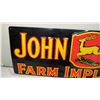 Image 2 : John Deere farm implements tin sign - 13W x42L