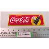 Image 1 : Coca-Cola porcelain sign - 7.75x2.75