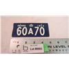 Image 1 : 1953 Ontario mini license plate - 4.75" long