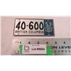 Image 1 : 1953 British Columbia mini license plate - 4.75" long