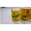 Image 3 : (4) vintage Schweppes tonic water glass tumblers