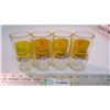 Image 4 : (4) vintage Schweppes tonic water glass tumblers