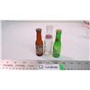 Image 1 : (3) vintage mini pop salt & pepper shakers (glass bottles)