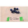 Image 1 : (7) blue n black flatlander marbles