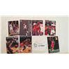 Image 1 : (5) Michael Jordan cards + Earvin Johnson + Kevin Johnson