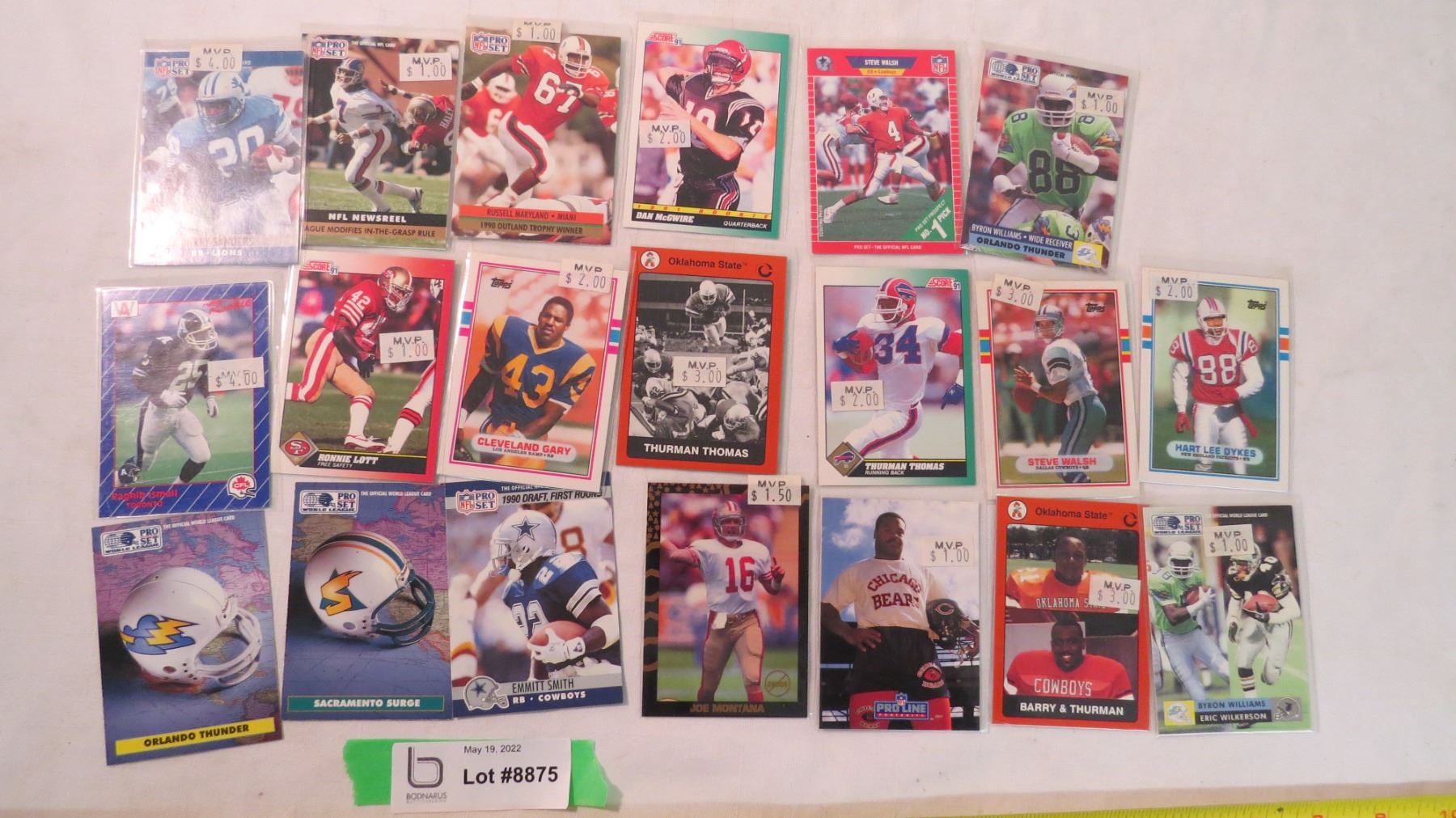 random football cards (20)