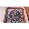 Image 3 : Mirrored glass budweiser clock - 13x21
