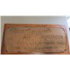 Image 2 : The Saskatoon Brewing Company (brass) Pasteurizer sign - 27x12