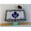 Image 1 : Toronto Maple Leafs Neon Clock (AC power for light, battery for clock) - working