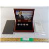 Image 1 : Barack Obama Coins (4) - Jan 20 2009 - with wooden case