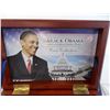Image 4 : Barack Obama Coins (4) - Jan 20 2009 - with wooden case