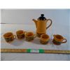 Sadler England Teapot/Coffee ceramic set (cream, sugar + 3 cups)