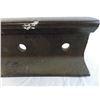 Image 2 : Solid steel rail tie (very heavy, cannot be shipped) - 17" long