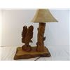 Image 6 : Wood Eagle Lamp (working) - 18" long x 22" tall