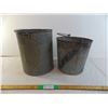 Image 1 : (2) Galvanized Buckets