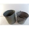 Image 2 : (2) Galvanized Buckets