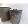 Image 3 : (2) Galvanized Buckets
