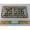 Image 1 : 1959 Saskatchewan license plate