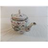 Image 4 : Japanese Dragon Teapot + plate (ceramic) with (enamel) white plate