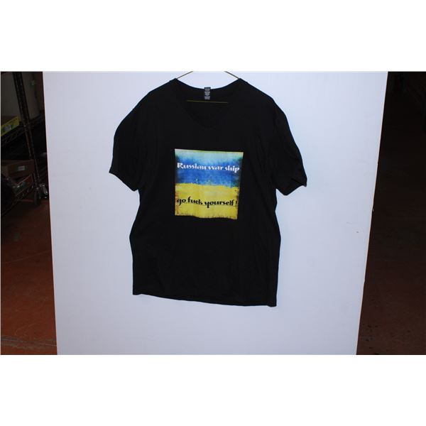 Russian War ship T shirt Size L