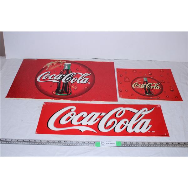 Coca-Cola sticker,sign,poster