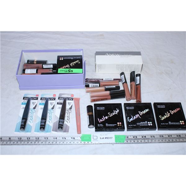 Makeup products,lip gloss,lipsticks,highlighting palettes