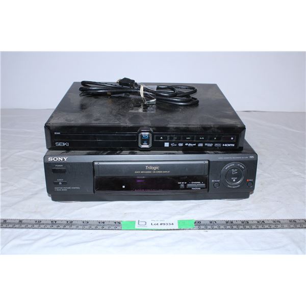 Sony VHS,Seiki DVD Player