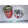 Image 1 : 2 containers with beer caps