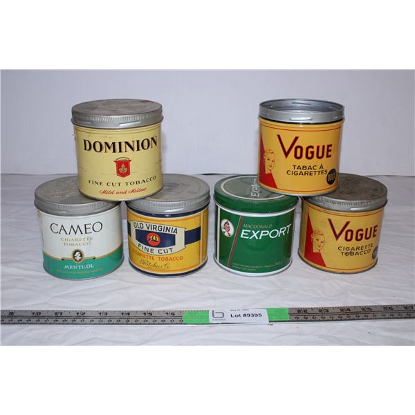 Tobacco Tins (6)