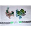 Image 1 : Glass Figures (dog,elephant)