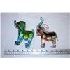 Image 4 : Glass Figures (dog,elephant)