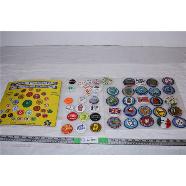 Canadian Ski Patrol Buttons,various Buttons