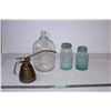 Oiler,glass jars/jug