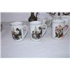 Image 3 : Norman Rockwell mugs,mugs,candle holder,casserole dish