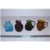 Image 1 : Mini Textured Glass vases(4)