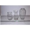 Image 1 : Glass vases (3)