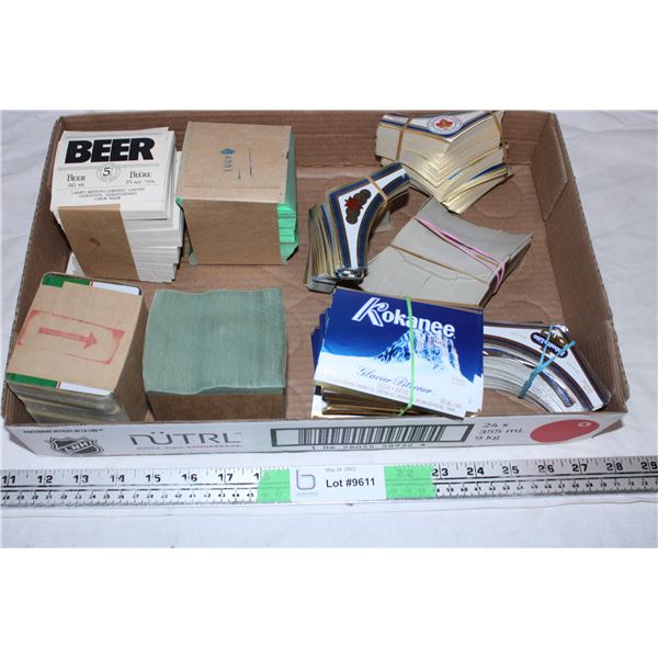 Unused Beer labels