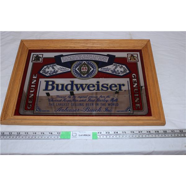 Budweiser Mirrored framed picture