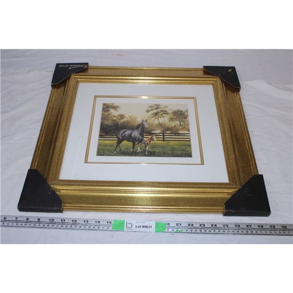 *Delta Graphics Horse framed picture