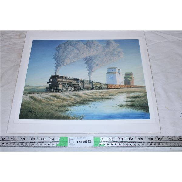 Dan Reid Train Painting