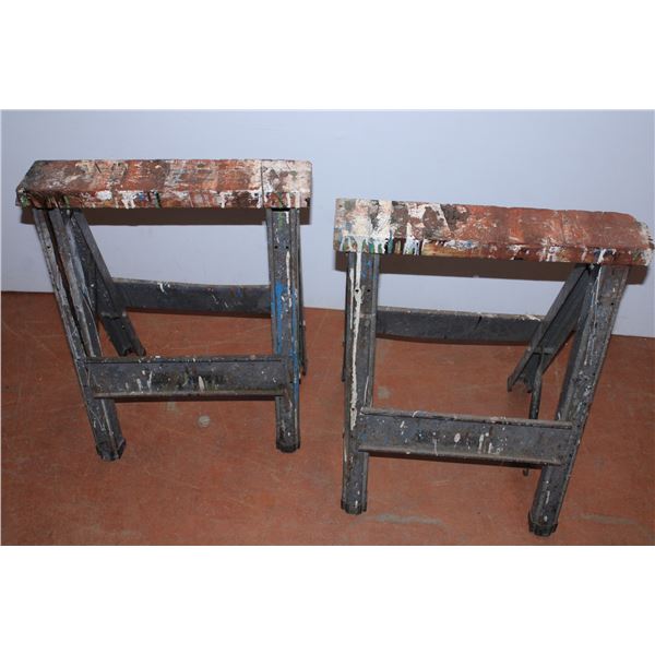 *Folding saw horses