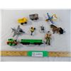 Image 1 : variety of toys, airplanes, vehicles